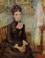 Frau sitzt die durch eine Wiege Vincent van Gogh